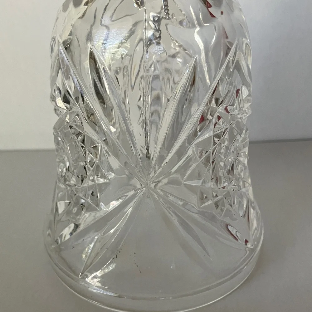 Vintage Anchor‎ Hocking Crystal Glass Bell 7”